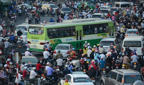 ho chi minh city targets reduced traffic jams flooding next year