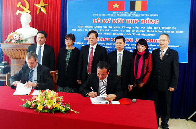 Belgium supports development of sewerage and wastewater treatment systems in Thai Nguyen
