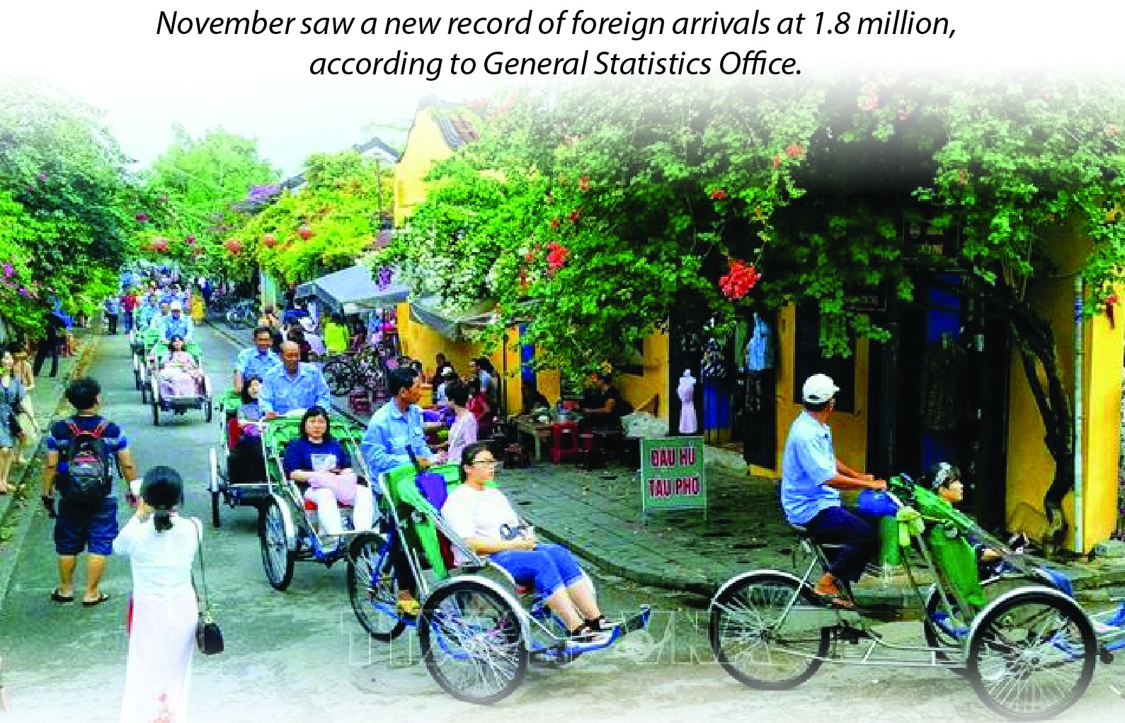 November sees record 1.8 million foreign arrivals (Infographics)