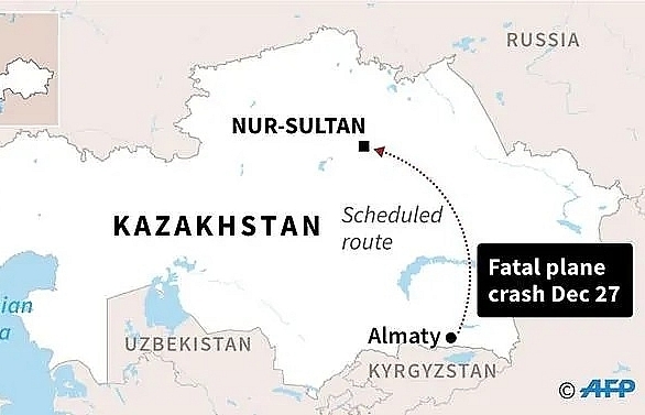 Passenger plane crashes in Kazakhstan killing 12