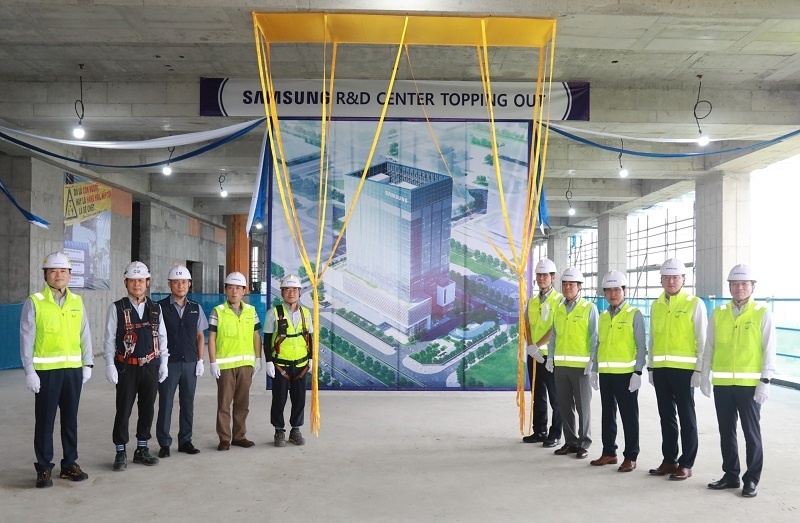 samsung completed parts of construction of rd centre in hanoi