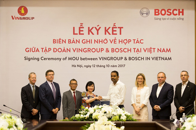 Vingroup shakes hands with Bosch Vietnam