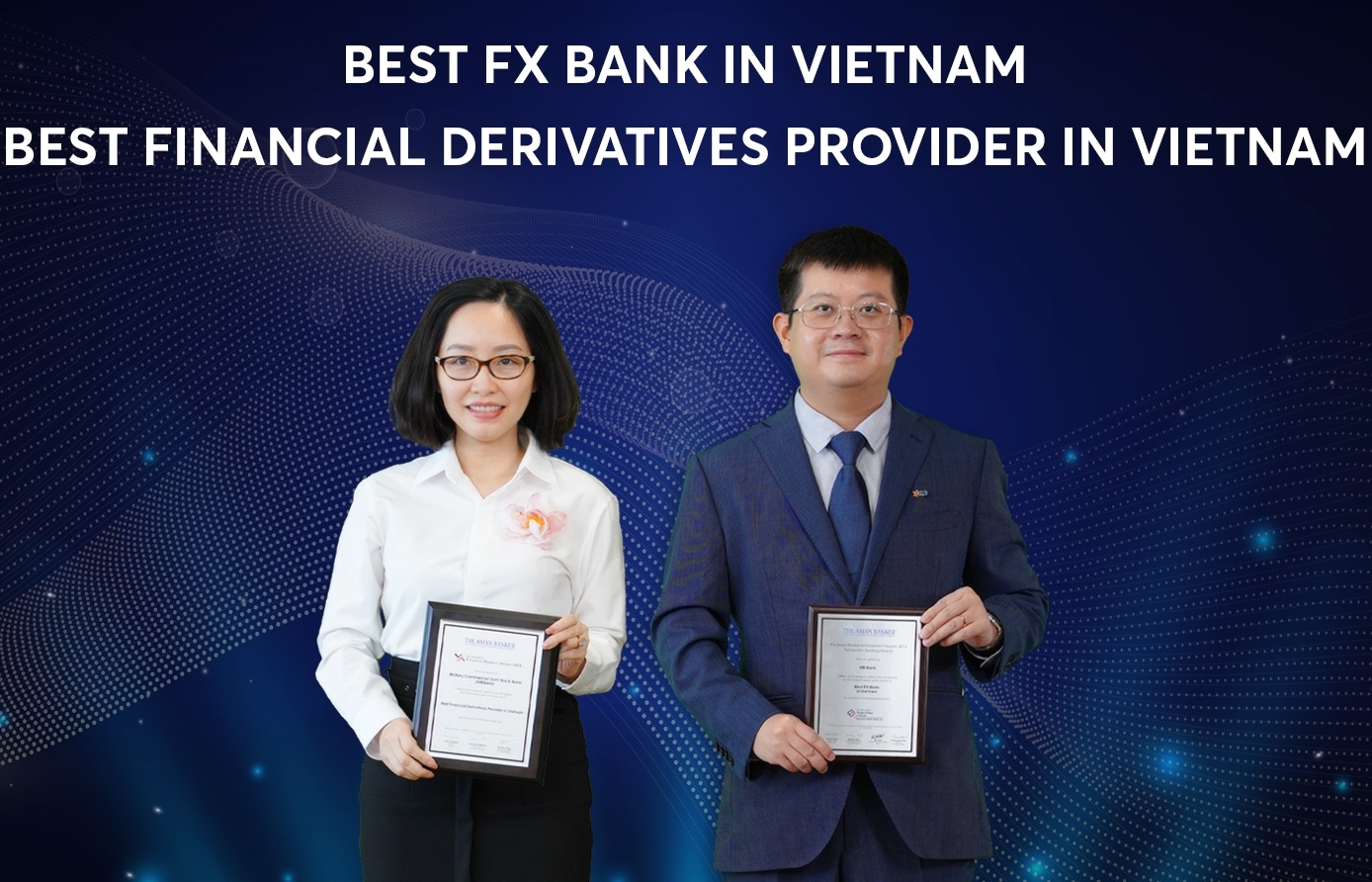 MB awarded titles of Best FX Bank and Best Financial Derivatives Provider in Vietnam