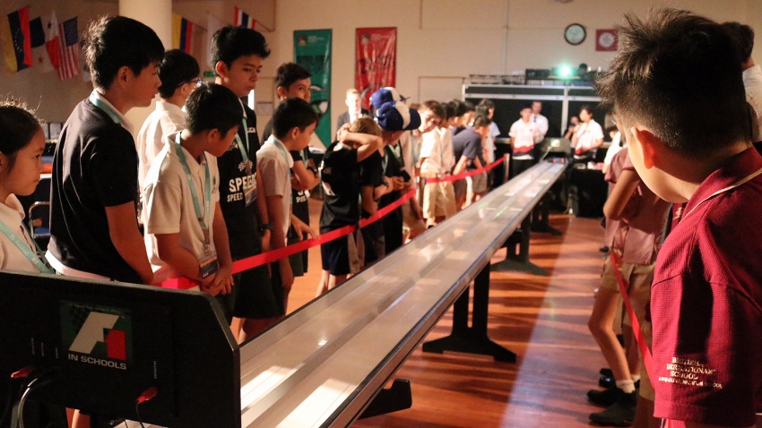 ho chi minh city students line up for first f1 grand prix in vietnam
