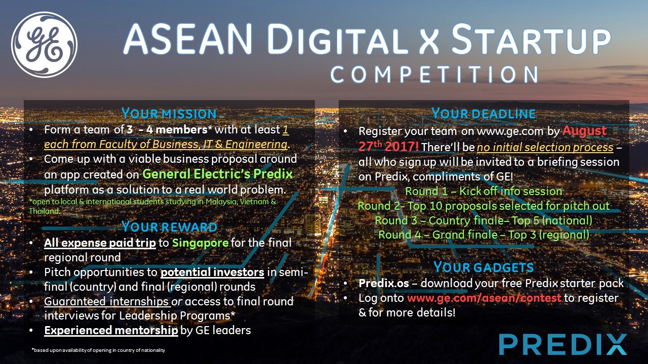 GE kicks off ASEAN Digital Start Up Competition 2017
