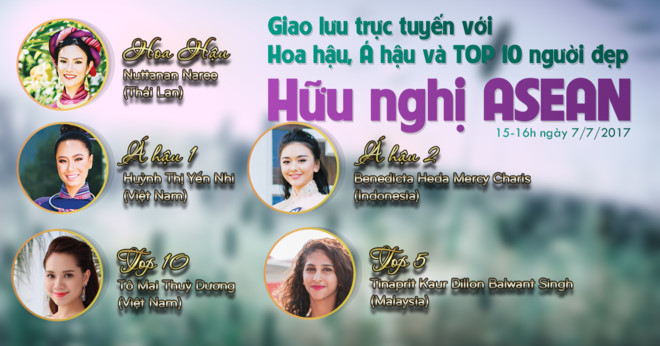 Miss ASEAN Friendship 2017 contestants hold online exchange in Hanoi