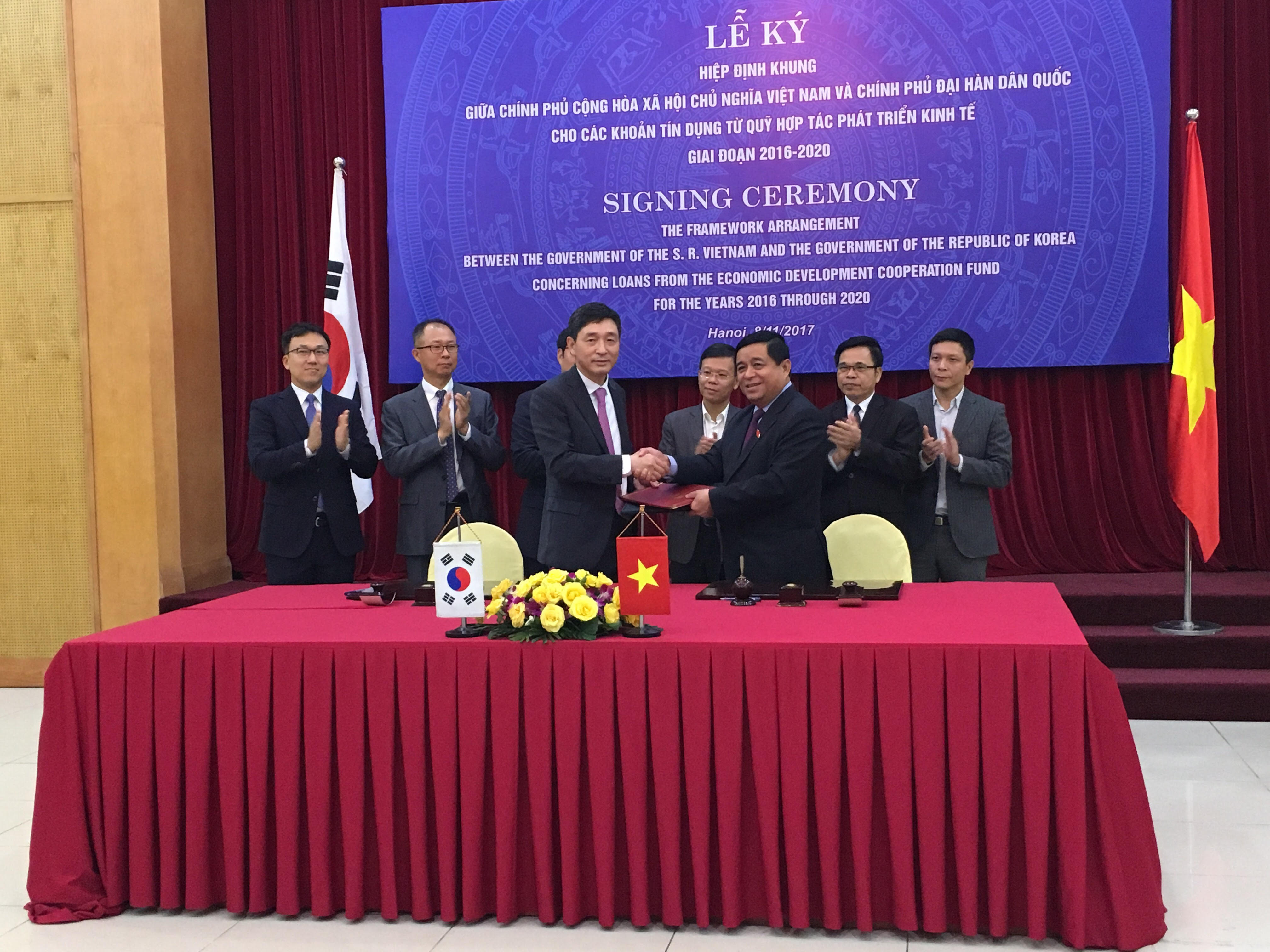 Vietnam and Korea sign 2016-2020 Framework Arrangement on ODA