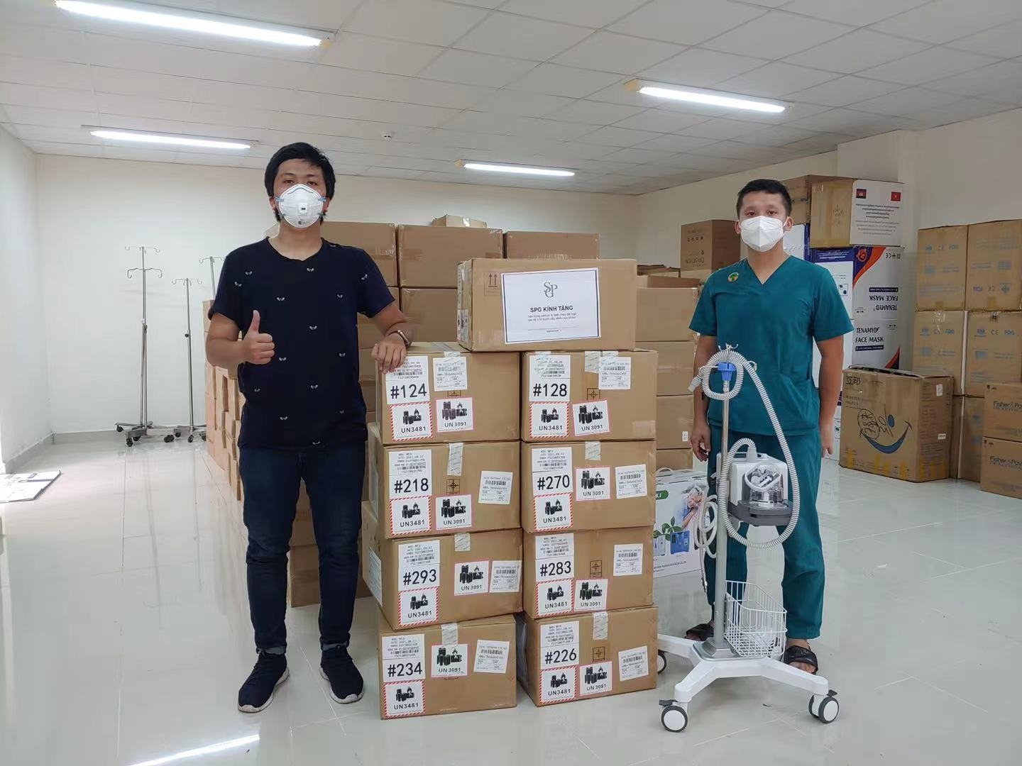 SPG Invest donates medical devices to 10 frontline hospitals in Ho Chi Minh City