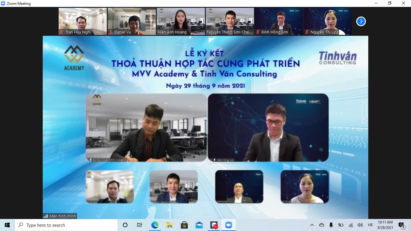 MVV Academy forms partnership with Tinh Van Consulting in human resources management