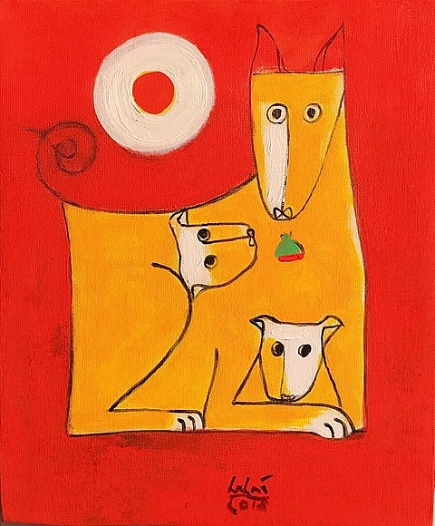 lunar new year dog paintings show to open in hanoi