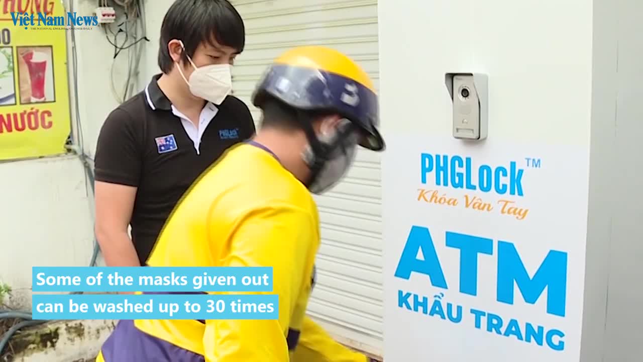 'Mask ATM' gives away free face masks in HCM City