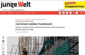 Vietnam grows on strong footing: German newspaper