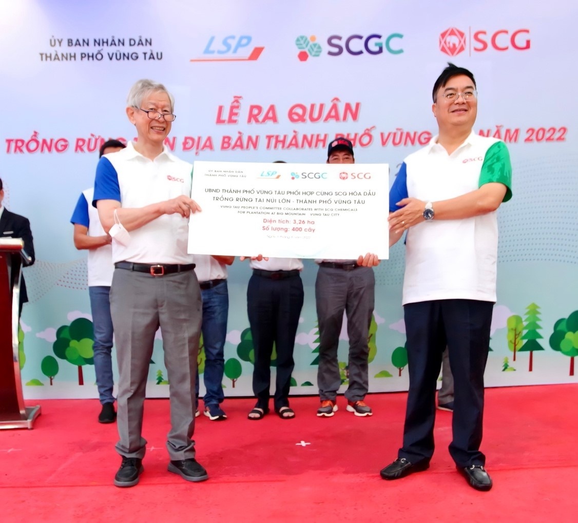 SCG Chemicals and Long Son Petrochemicals join Vung Tau to plant trees