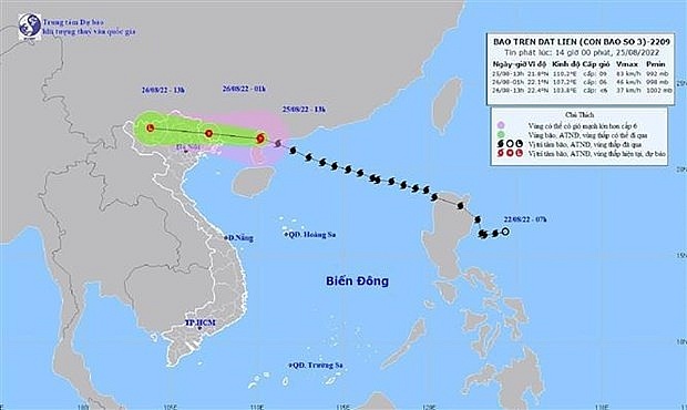 Storm Maon further weakens into low pressure area, downpours continue in northern region | Environment | Vietnam+ (VietnamPlus)