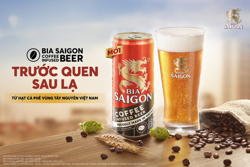 Bia Saigon Coffee-infused Beer offers two great tastes in one
