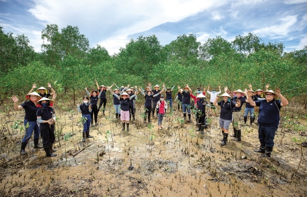 APL Logistics expresses its pride after planting a hectare of mangrove trees in Tra Vinh province - Vimarsana News