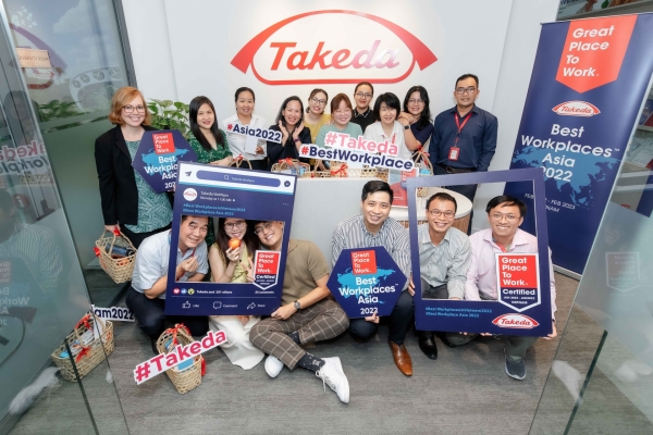 Takeda Vietnam wins Best Workplace in Asia 2022 award by Great Place to Work - Vimarsana News