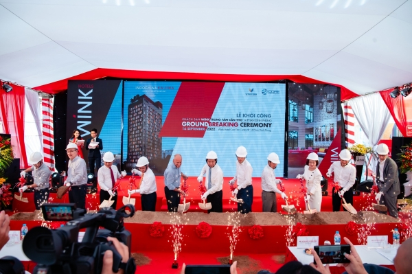 Indochina Kajima holds ground-breaking ceremony for Wink Hotel Can Tho Centre - Vimarsana News