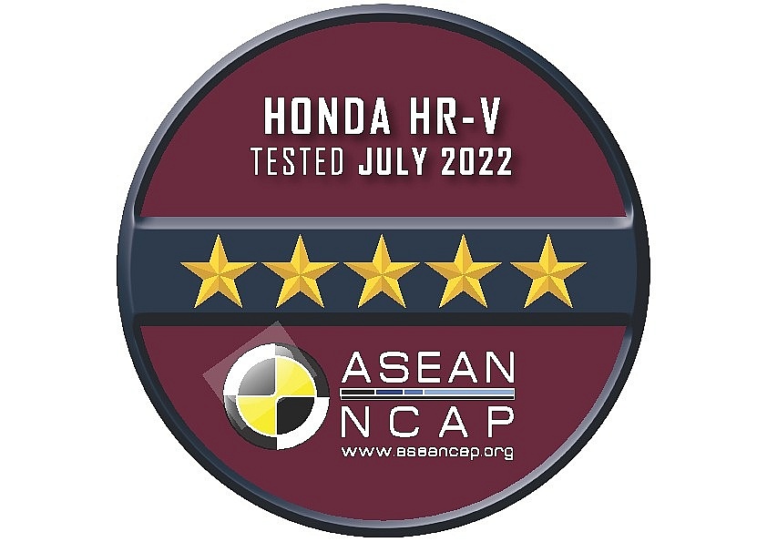All-new Honda HR-V achieves highest ASEAN NCAP safety rating