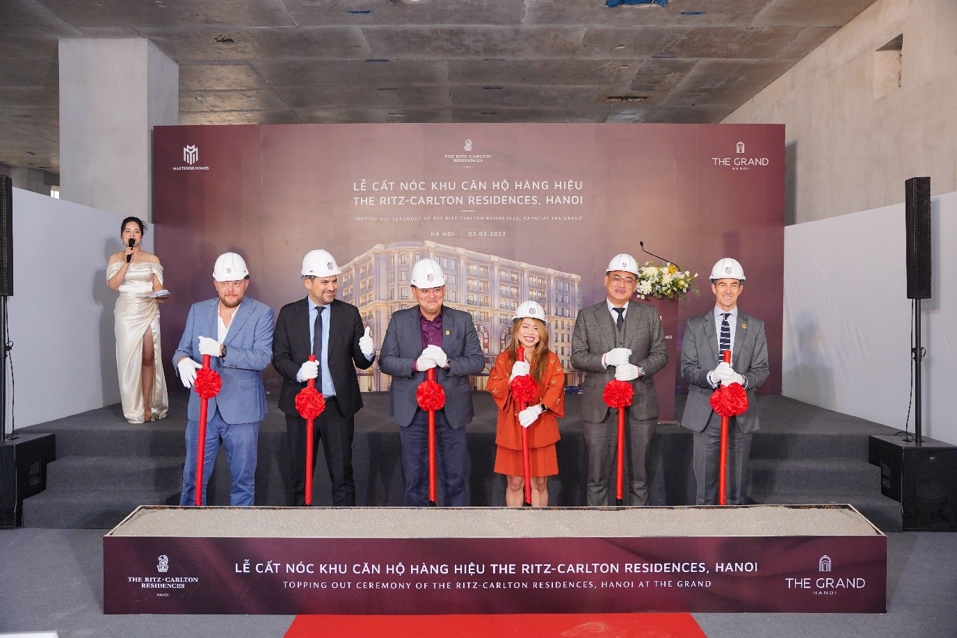 topping out ceremony for the ritz carlton residences hanoi
