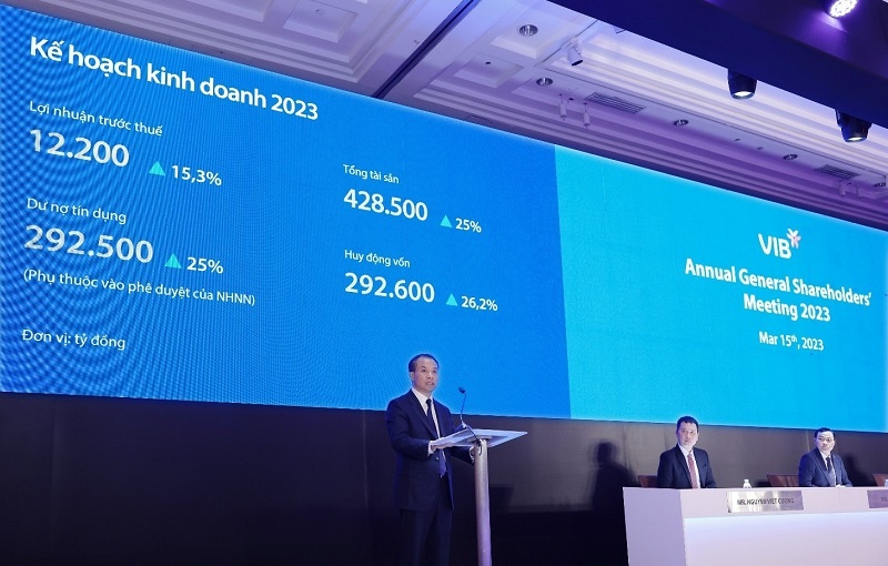 The VIB’s 2023 General Meeting of Shareholders took place in HCM City on March 15