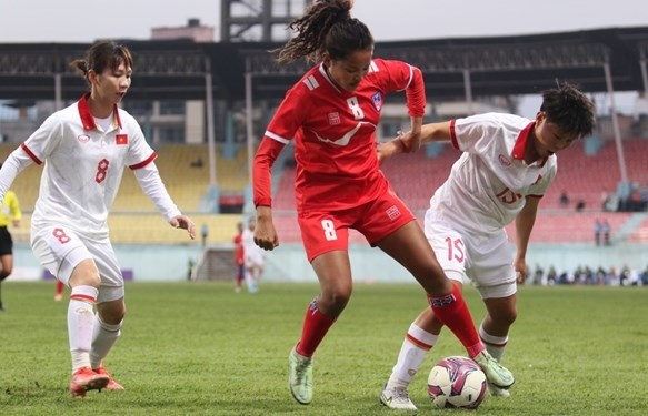 Vietnam win 5-1 over Nepal in Olympic Paris 2024 women"s football qualifier