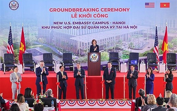 Groundbreaking ceremony held for new US Embassy in Hanoi | Society | Vietnam+ (VietnamPlus)
