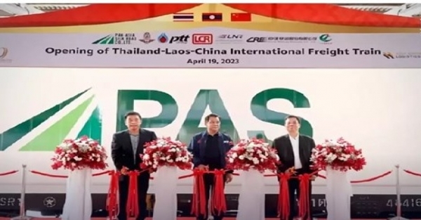 First cargo train from Thailand to China pulls out - Vimarsana News