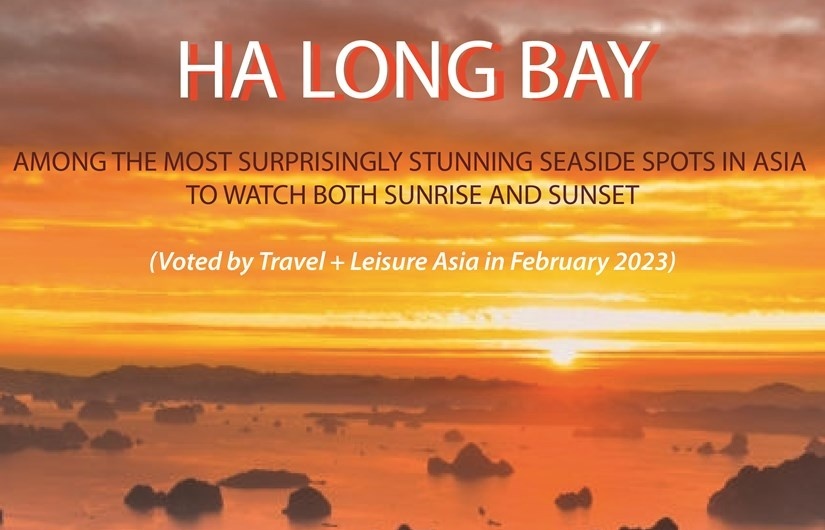 Ha Long Bay a stunning seaside spot to watch sunrise, sunset