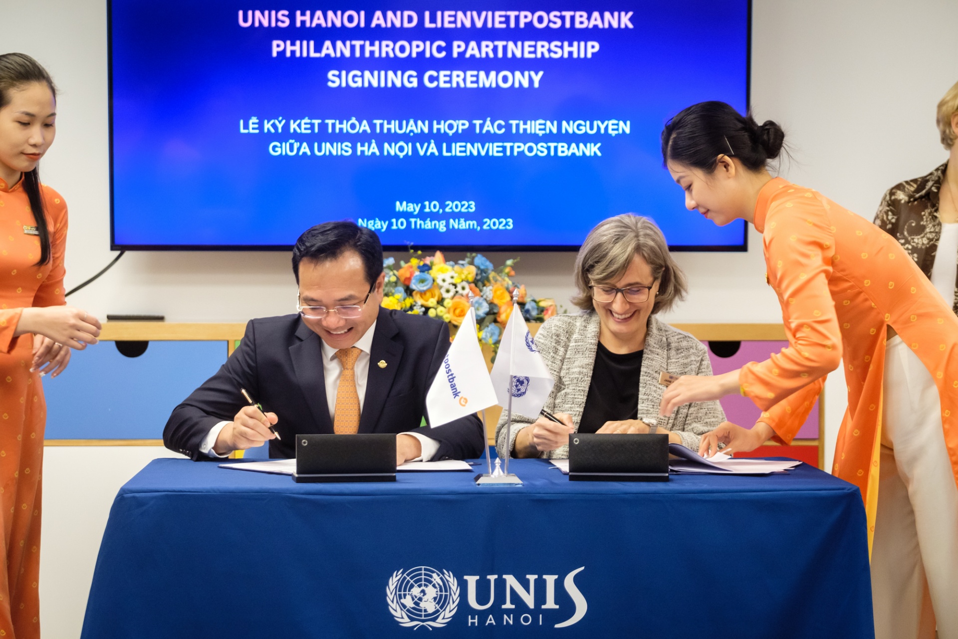 Lienvietpostbank contributes $2million to UNIS Hanoi educational programmes