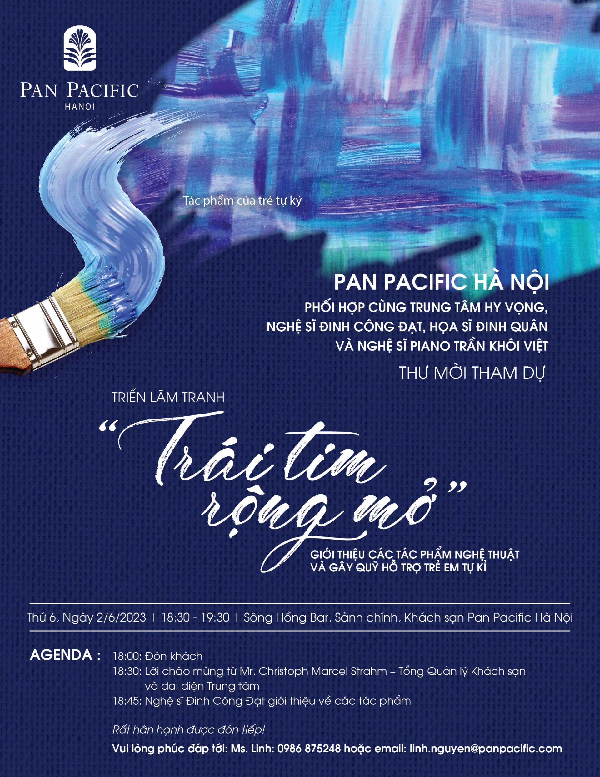 Pan Pacific Hanoi & Hope Centre present Heart For Autism art exhibition