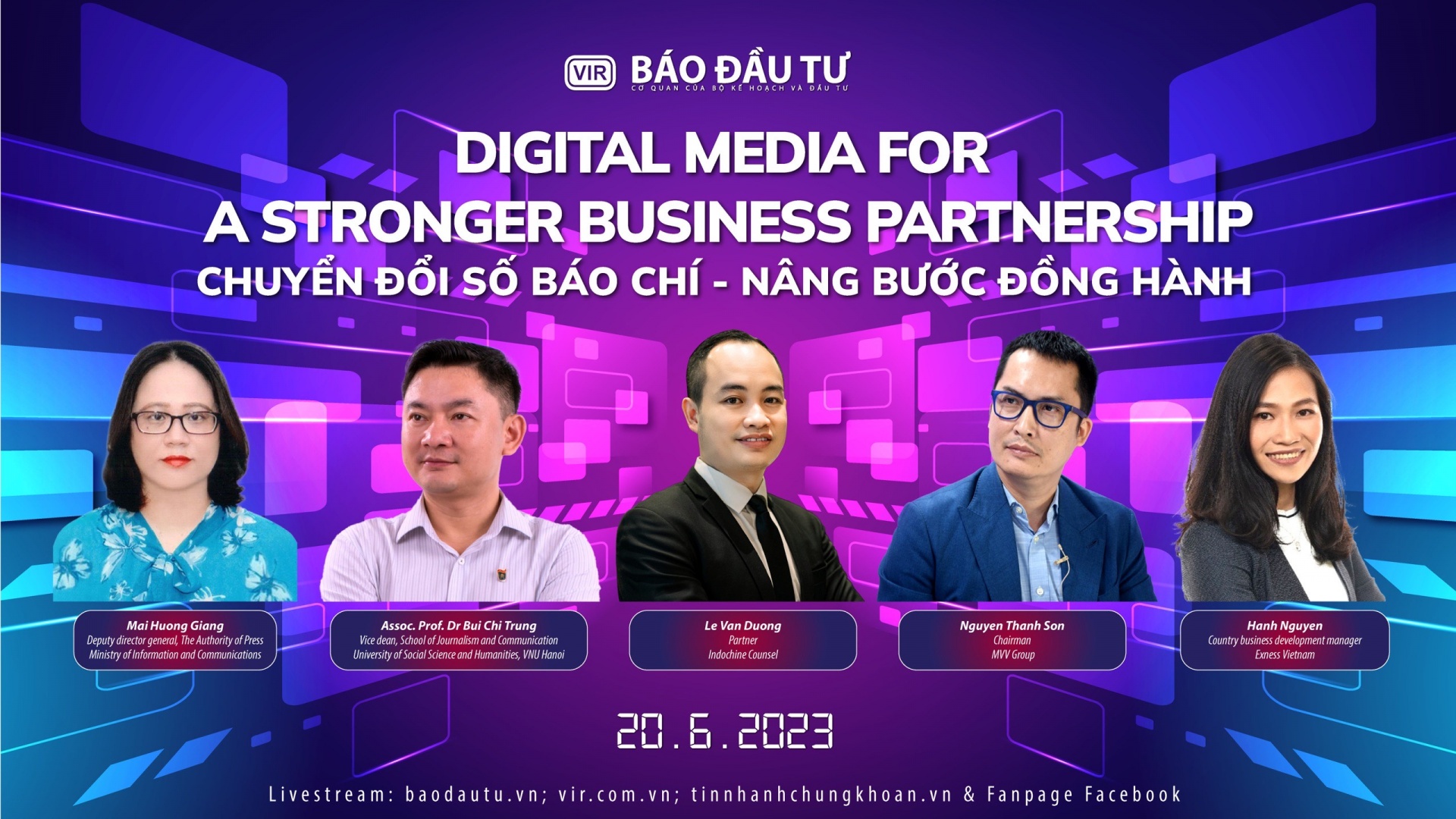 VIR to host a talkshow themed ""Digital media for a stronger business partnership"