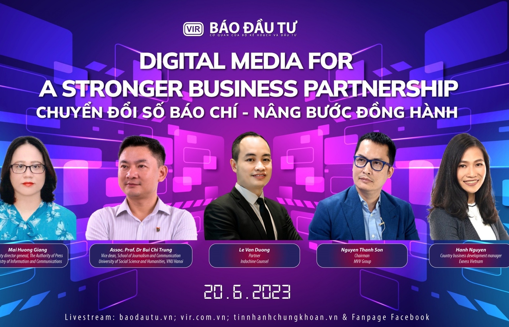 VIR to host Digital Media for a Stronger Business Partnership talk show