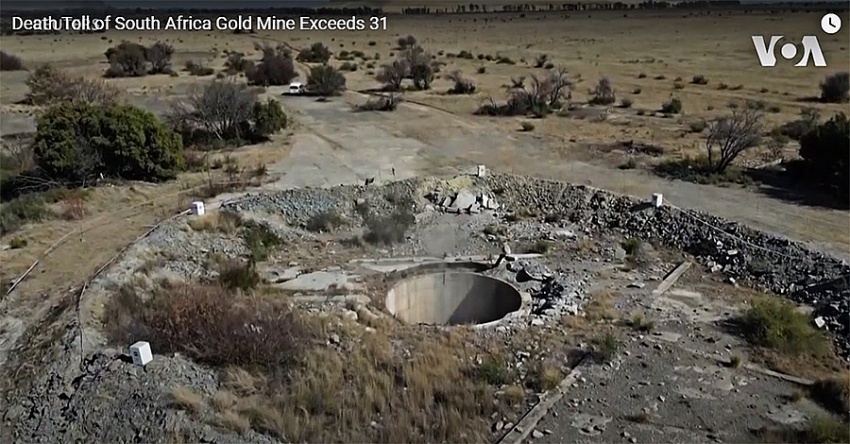 31 die in abandoned South African gold mine