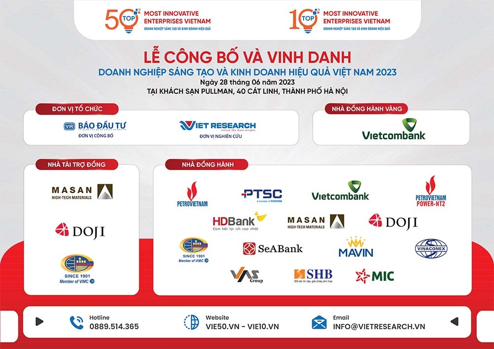 The announcement ceremony of innovative businesses will take place on the afternoon of June 28 at Pullman Hanoi Hotel