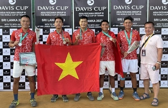 Vietnamese tennis team wins ticket to Davis Cup’s Group II