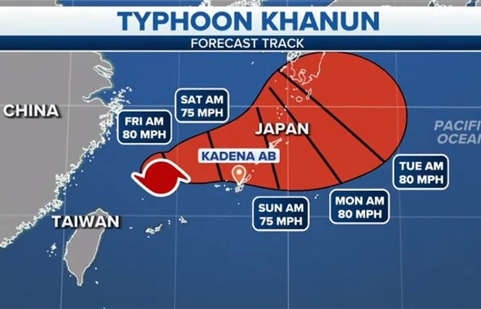 Japan, South Korea issue warnings as storm Khanun moves north