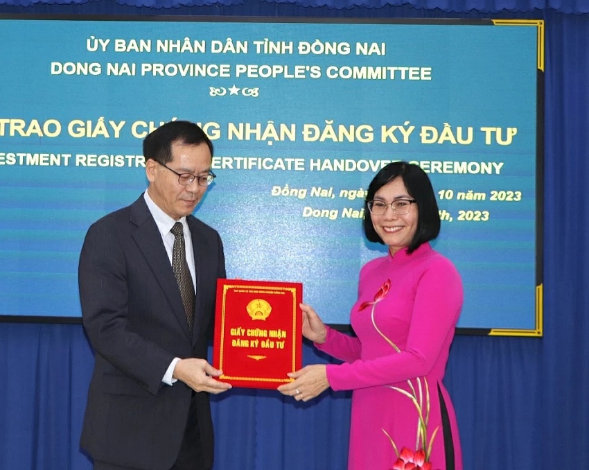 Dong Nai granted three investment registration certificates worth $210 million