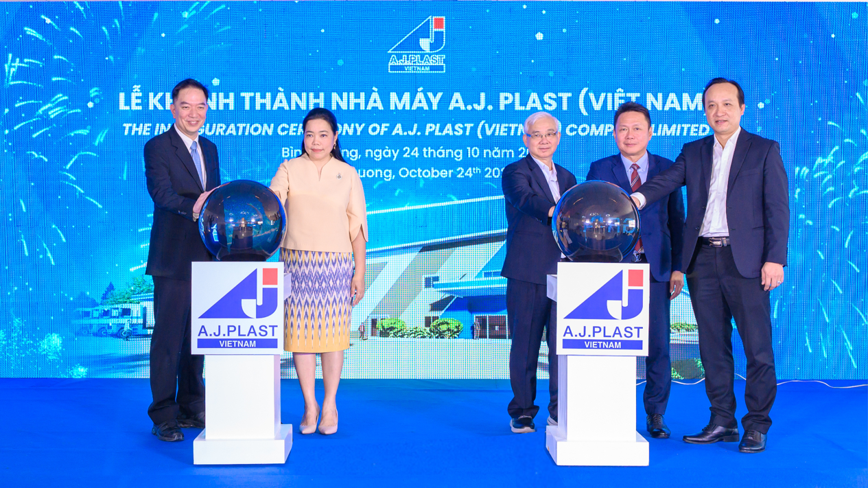 A.J. Plast plastic film production factory inaugurated in Binh Duong