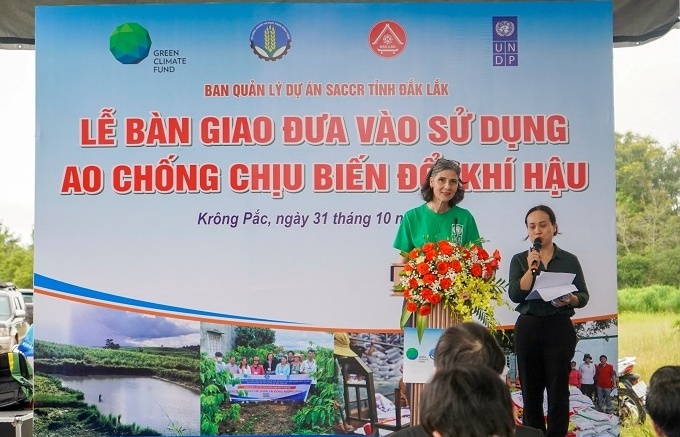 climate resilient ponds handed over in dak lak province