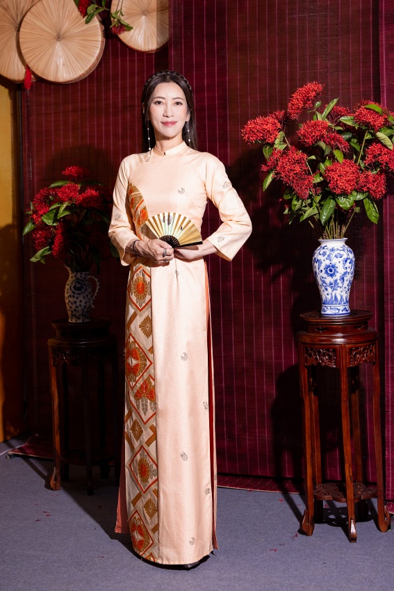 Special models welcome ao dai collection by designer Ngoc Han