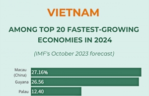 Vietnam among top 20 fastest-growing economies in 2024