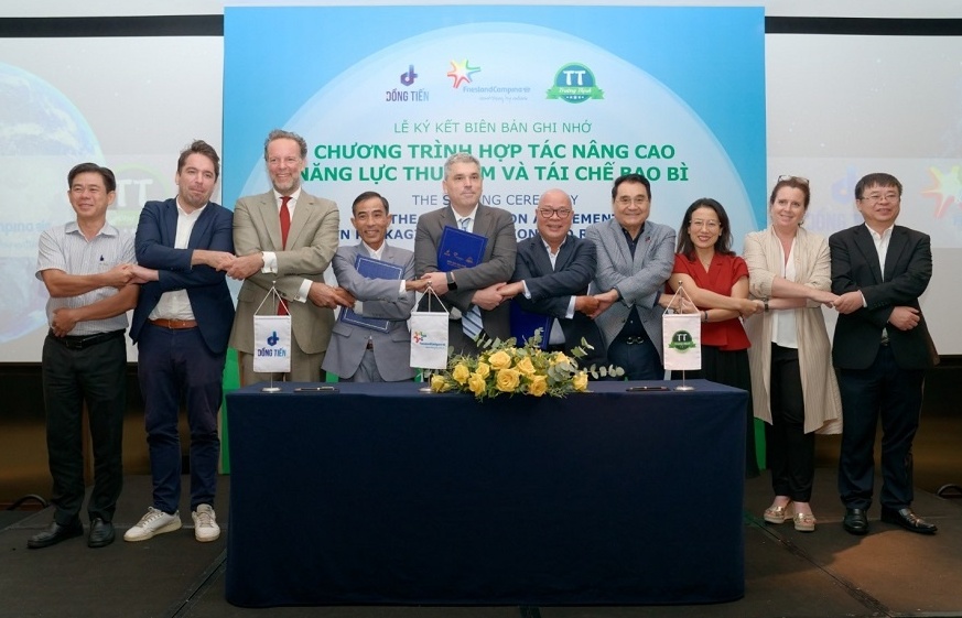 FCV, Truong Thinh, and Dong Tien co-implement recycling plan