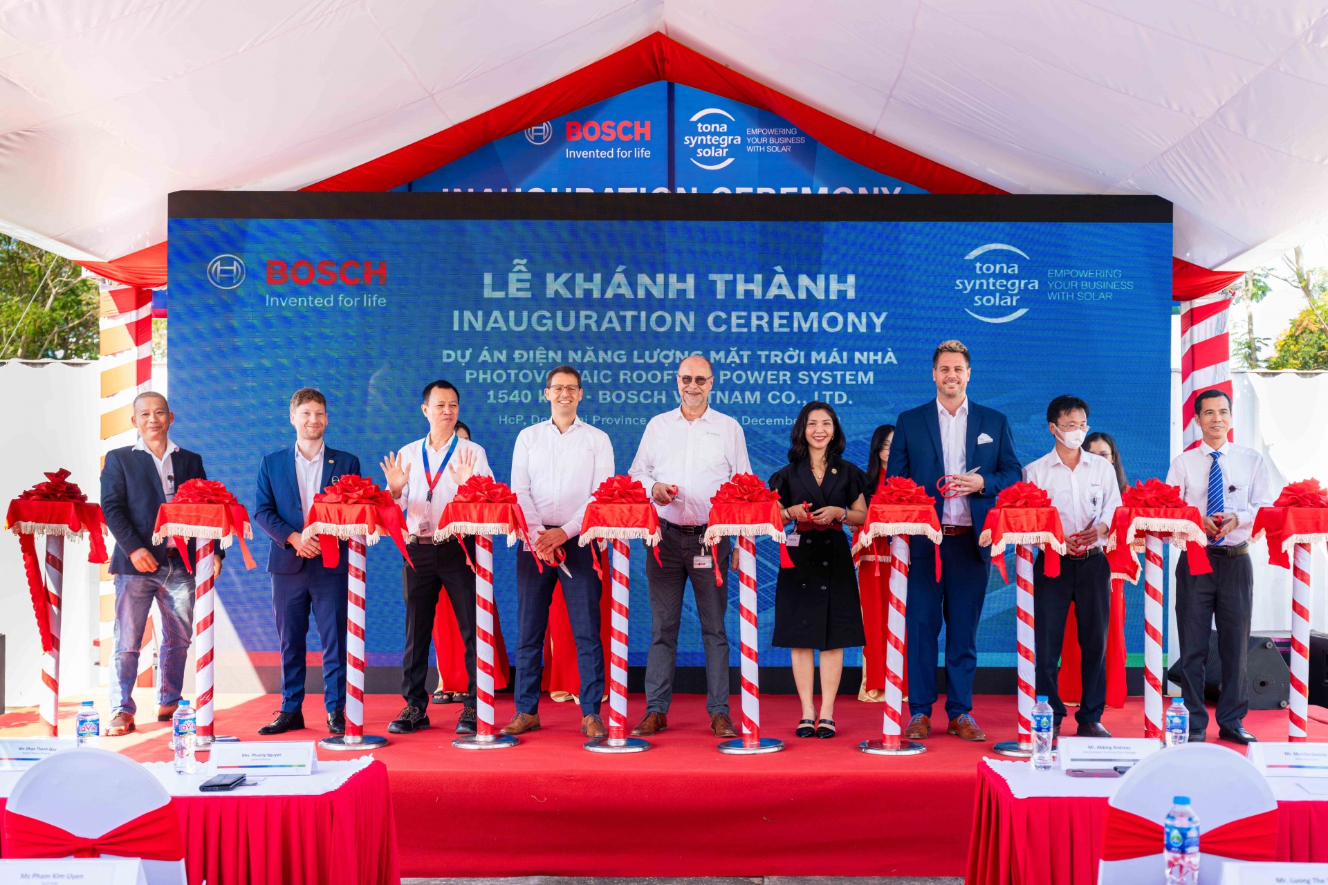 Nhà máy Bosch Việt Nam ra mắt hệ thống năng lượng mặt trời áp mái