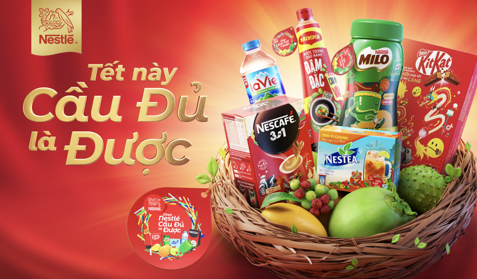 Nestlé Vietnam kicks off its Tet 2024 campaign with message "Cau Du La Duoc"
