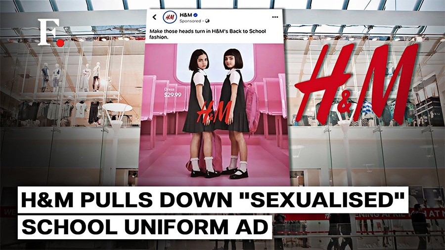 H&M pulls school uniform ad as retailer is accused of 'sexualising' young  girls with - LBC