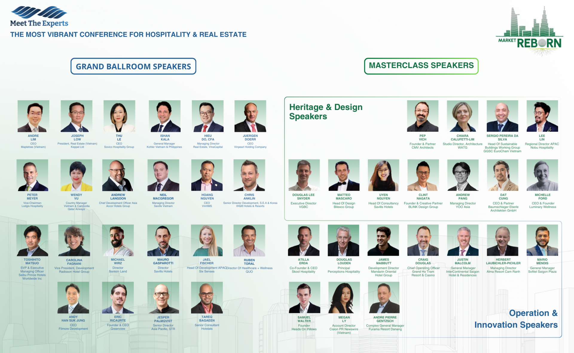 Meet The Experts conference on hospitality and real estate market