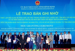 Nexif Ratch Energy signs an MoU for wind power in Binh Dinh