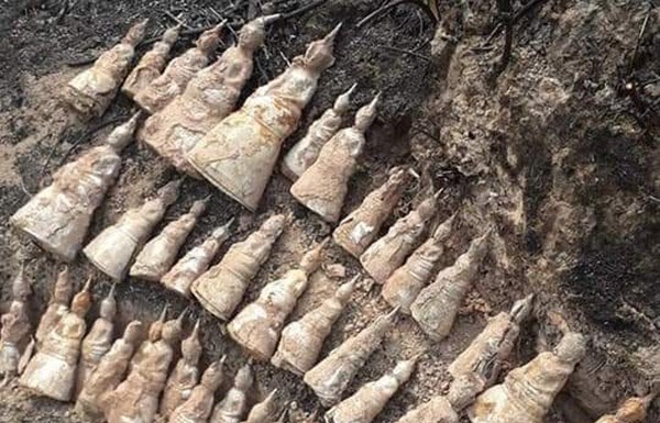 Many Buddha figurines unearthed in Laos’ Xieng​ Khuang​ province
