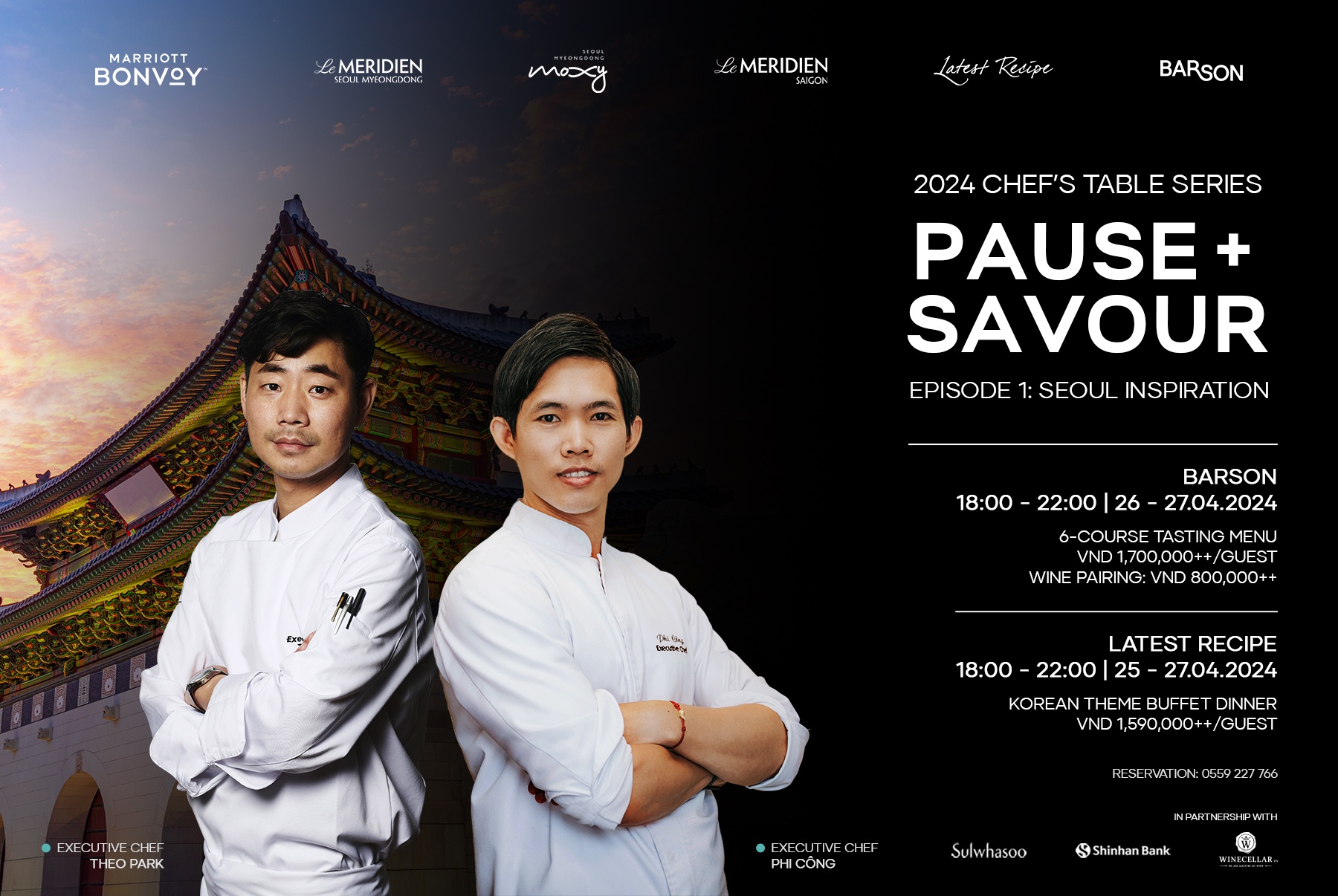 le meridien saigon launches new series of chefs table